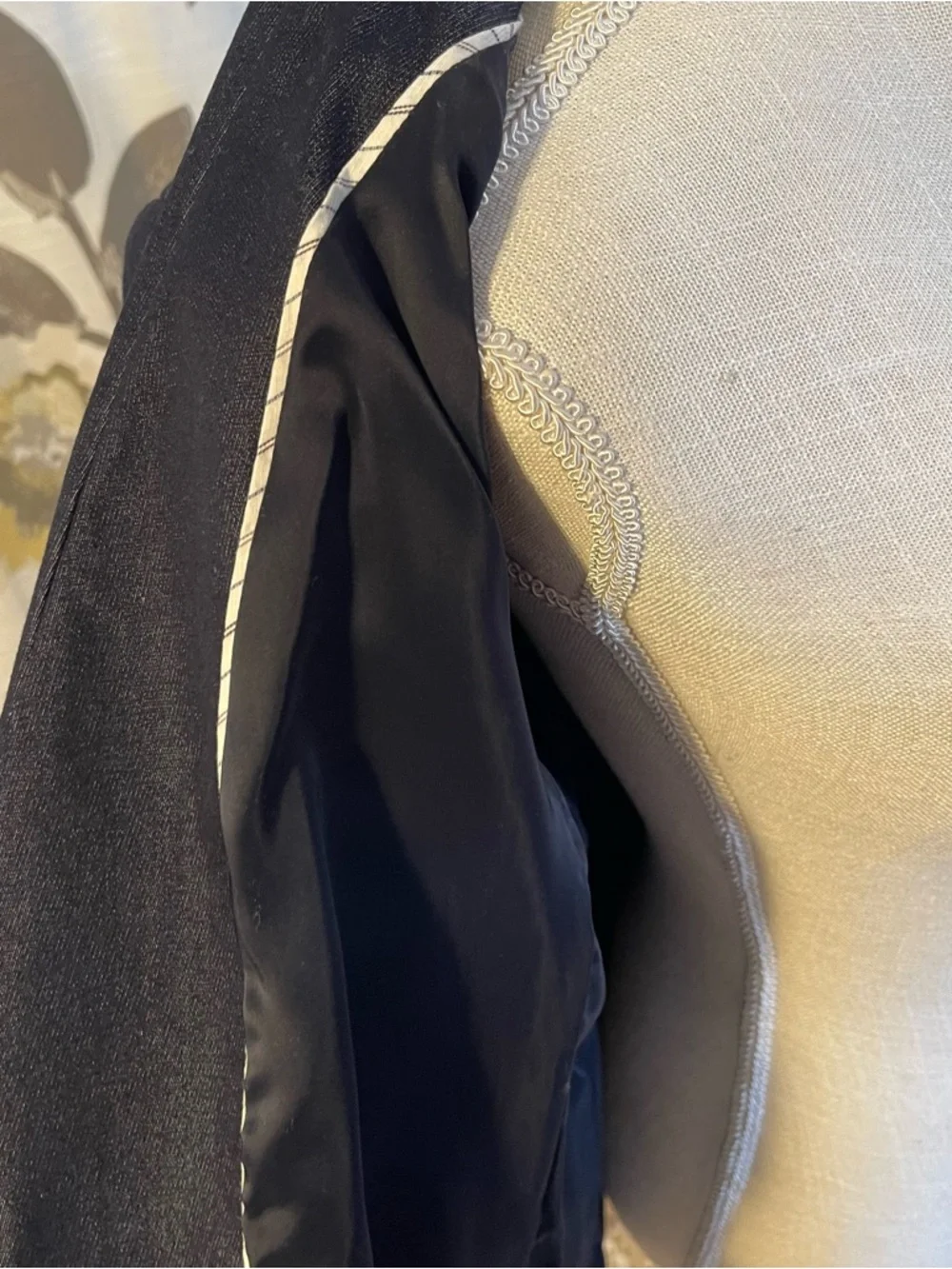 Talbots Women's Double Button Navy Blazer - Picture 7 of 10